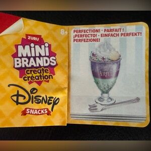 Ariel bubble tea the little mermaid
Zuru Mini Brands Disney create snacks